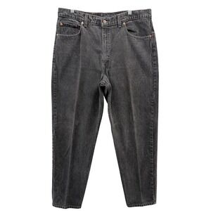 Vintage Levis 550 Jeans Mens 40x34 Black Relaxed Fit Tapered Made USA 90s